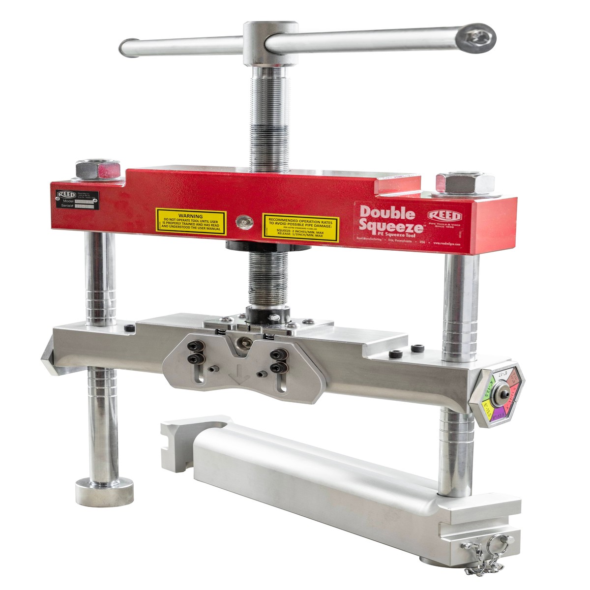 Reed Mfg PES6DB Double Squeeze PE Squeeze-Off Tool, Manual, 3" - 6"