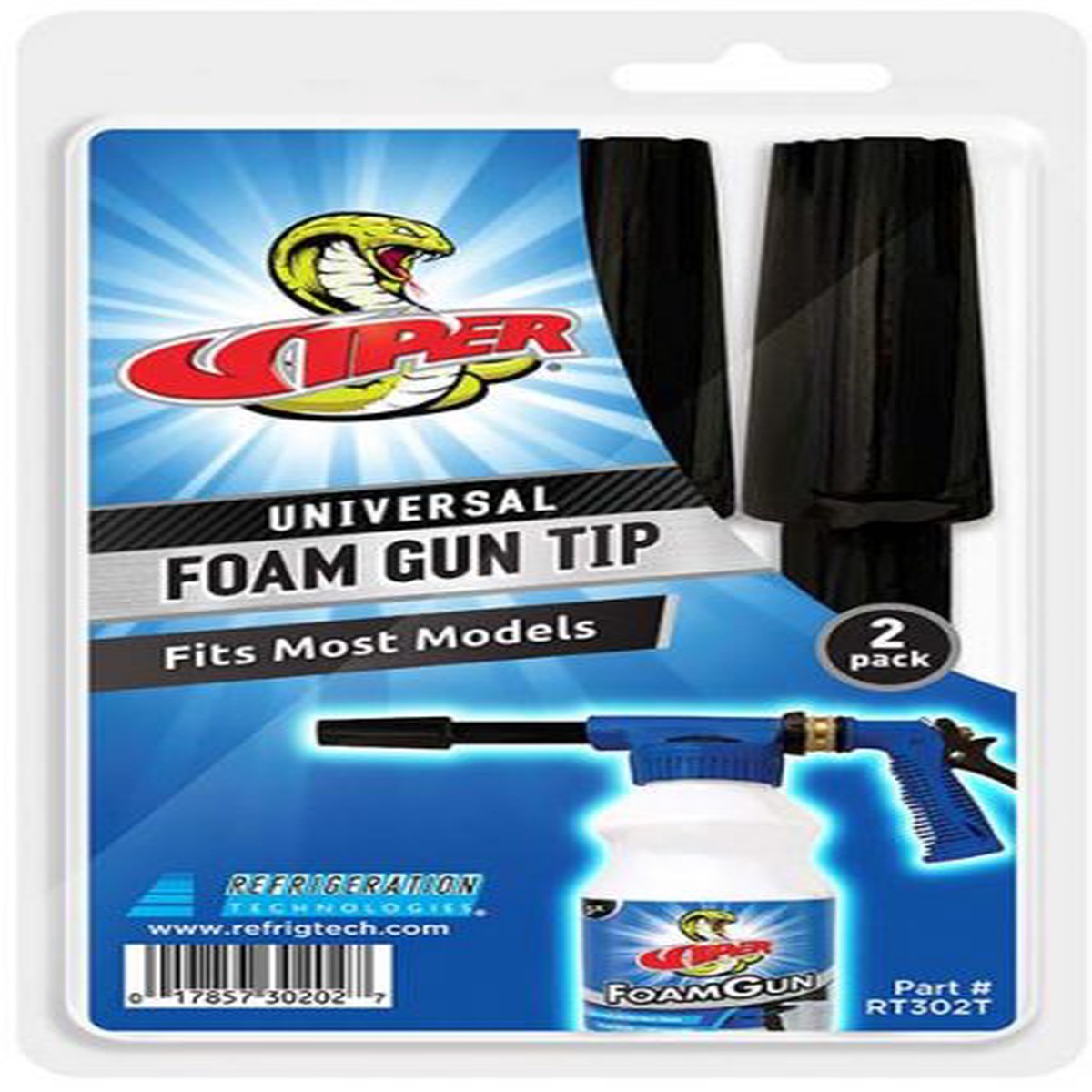 Refrigeration Technologies RT302T Viper Universal Foam Sprayer Tips (2-pack)