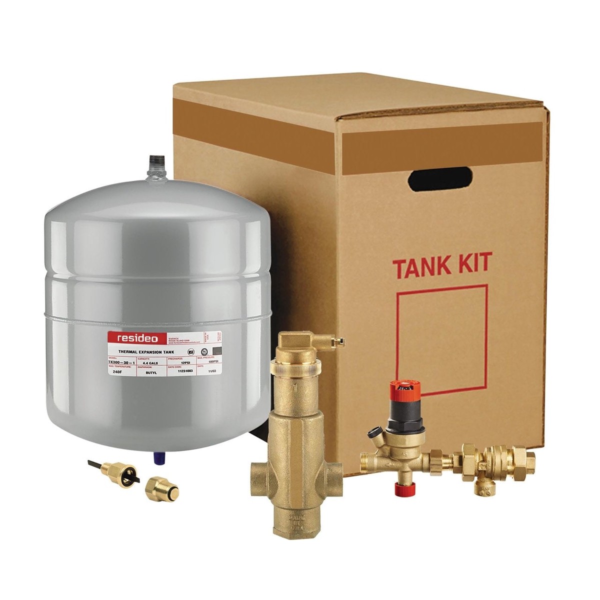 Resideo TK30PV100SFM/U TK30 Boiler Trim Kit with 1" Sweat SuperVent, FM911 Combo