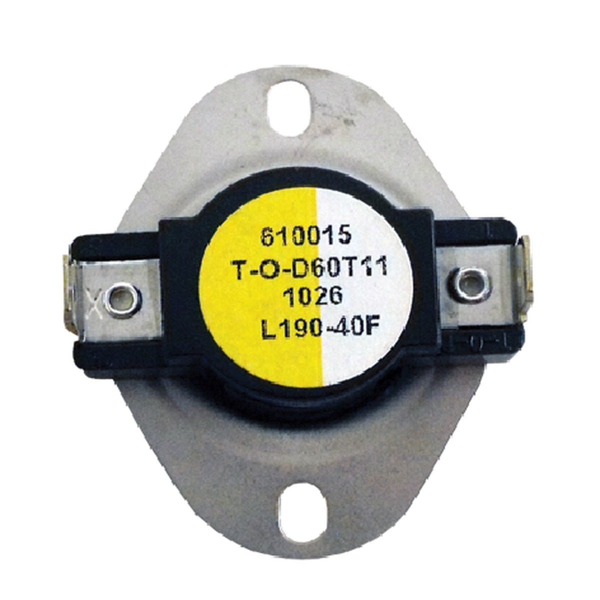 Supco L190 L-Series Snap-Action SPST Limit Control Thermostat, L190-40F