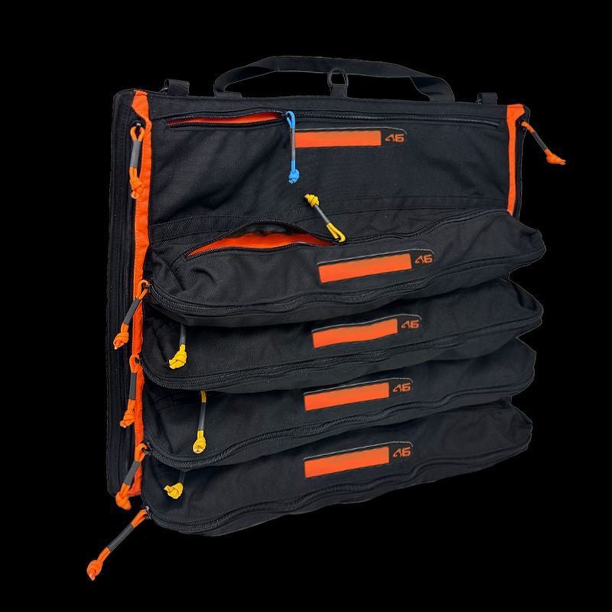 Atlas 46 Yorktown Tool Roll - Large Black/Orange