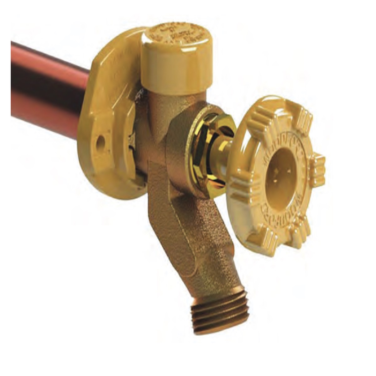 Woodford 17CP-4-MH Model 17 Freezeless Anti-Siphon Wall Faucet, 1/2" MPT x 1/2" Sweat, 4-Inch, Metal Handle
