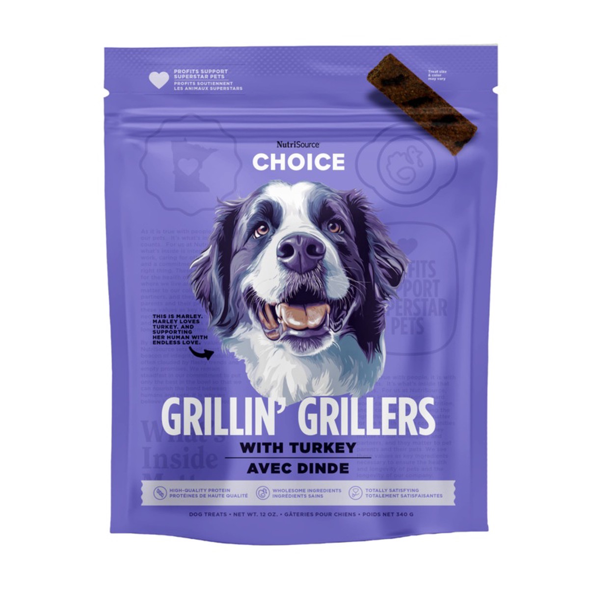 NutriSource Turkey Grillin' Grillers Dog Treats