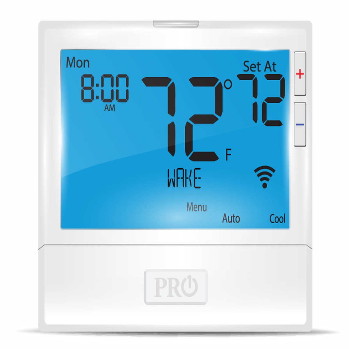 PRO1 IAQ T855iSH Digital 7-Day Programmable Thermostat, 5 Heat - 3 Cool, WiFi, Universal Residential/Light Commercial
