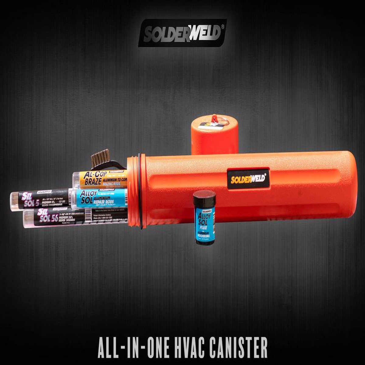 SolderWeld SW-HVAK05 5% HVAC All-In-One Brazing Pack with Canister