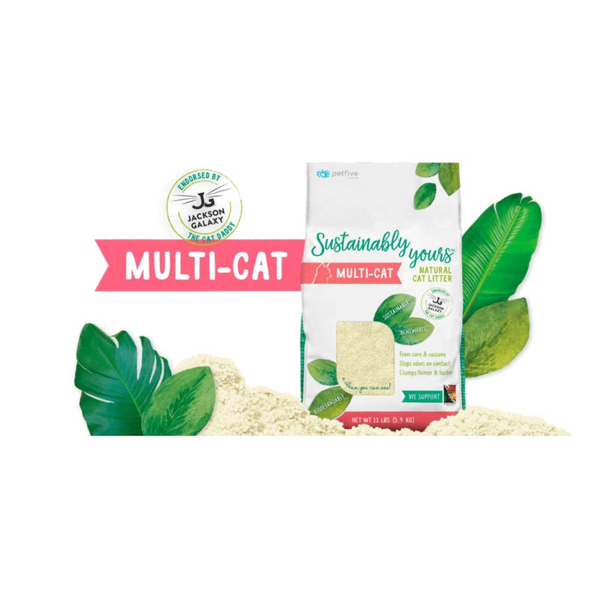 Sustainably Yours Multi-Cat Natural Litter