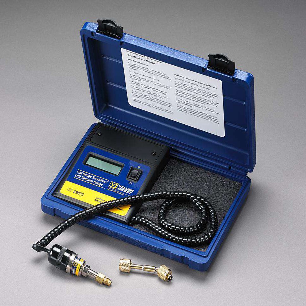 Yellow Jacket 69075 SuperEvac LCD Full Range Vacuum Gauge