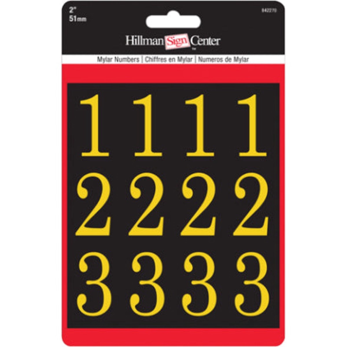 2 GOLD/BLCK NUMBERS KIT