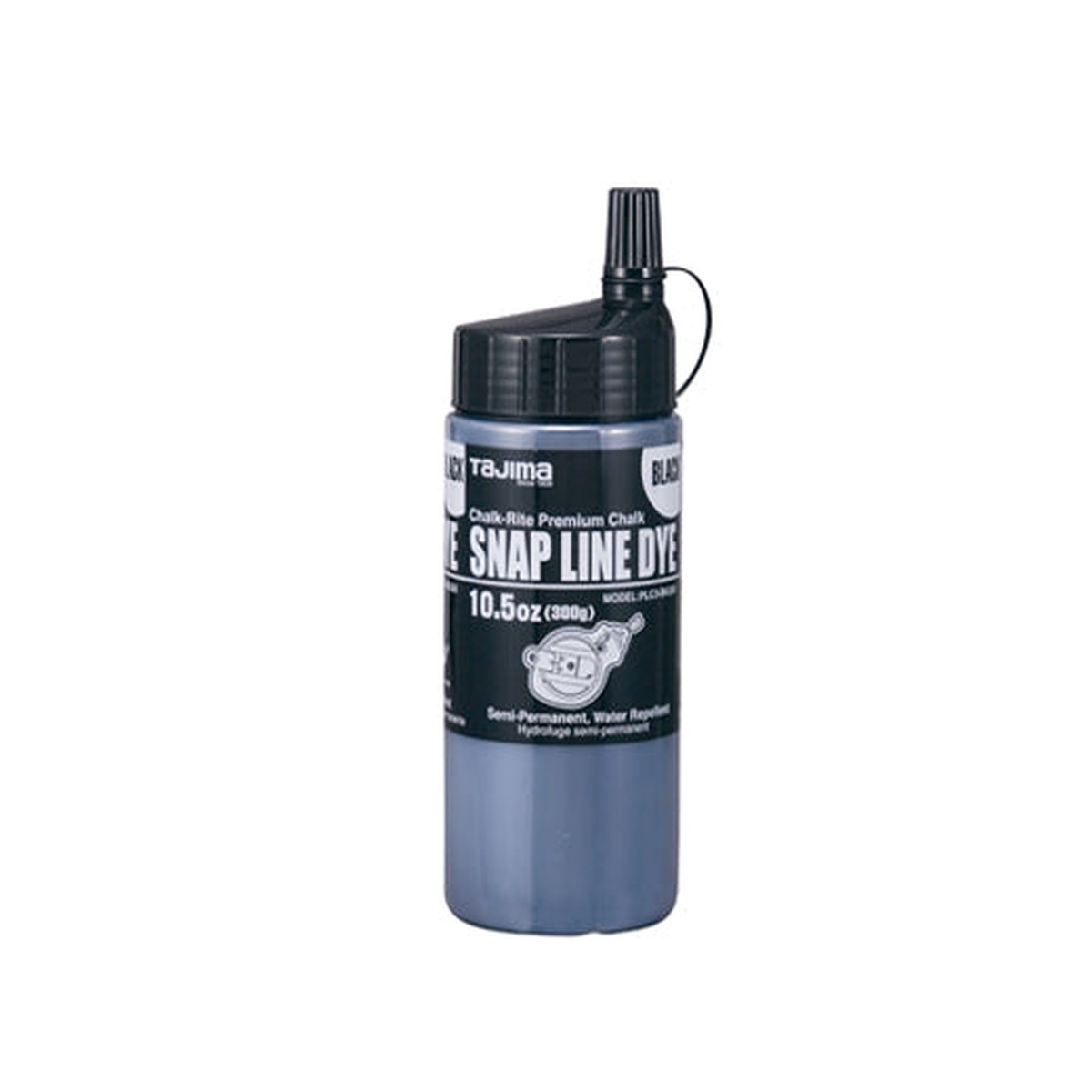 Tajima PLC3-BK300 Snap Line Dye, Permanent Marking Chalk, Black, 10.5 oz.