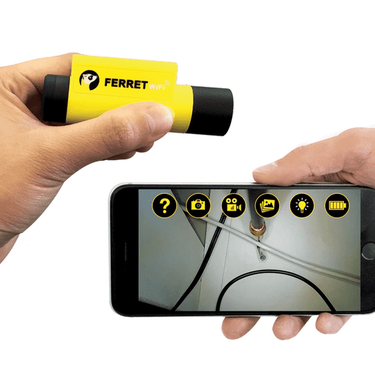 Rack-A-Tiers 99300 Ferret WiFi Wireless Inspection Camera and Cable Pulling Tool