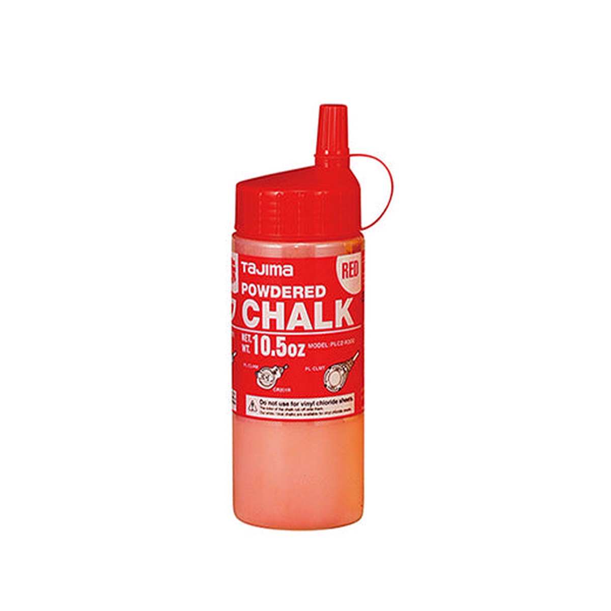 Tajima PLC2-R300 Ultra-Fine Micro Chalk, Red, Easy-Fill Nozzle, 10.5 oz.
