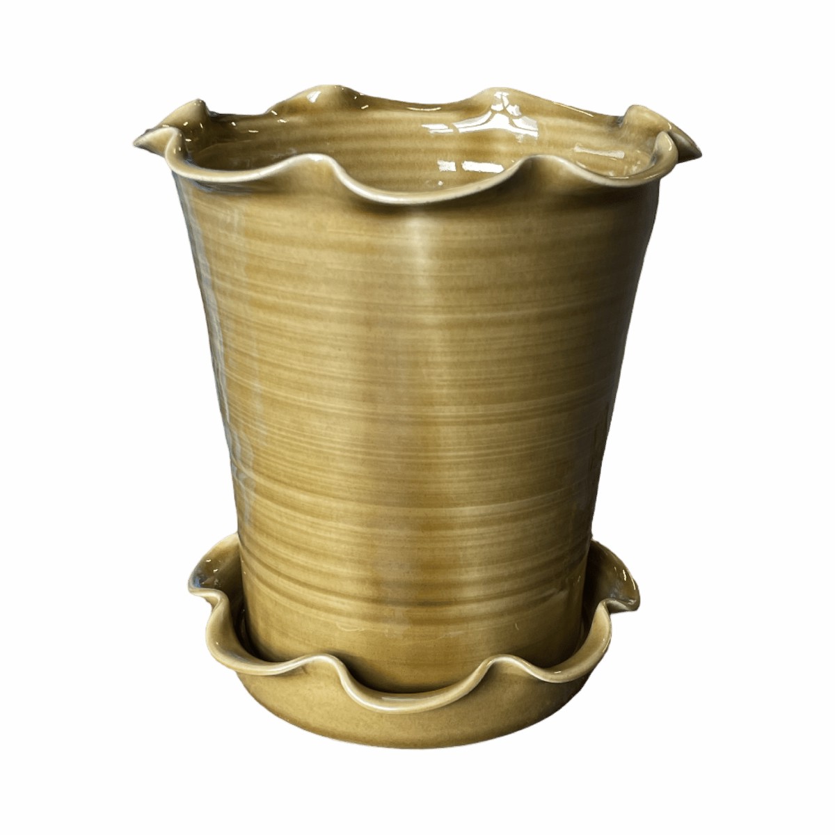 Frilly Pot - Honey
