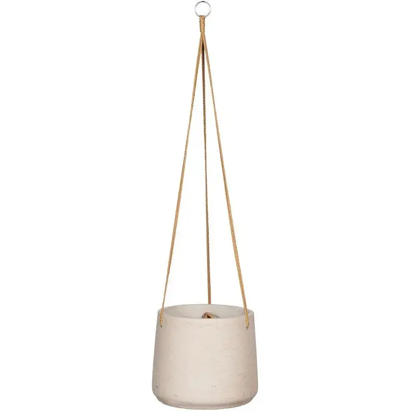 Rough Plant Pot 20cm Height 19cm Dia Patt (hanging) XL Grey Washed