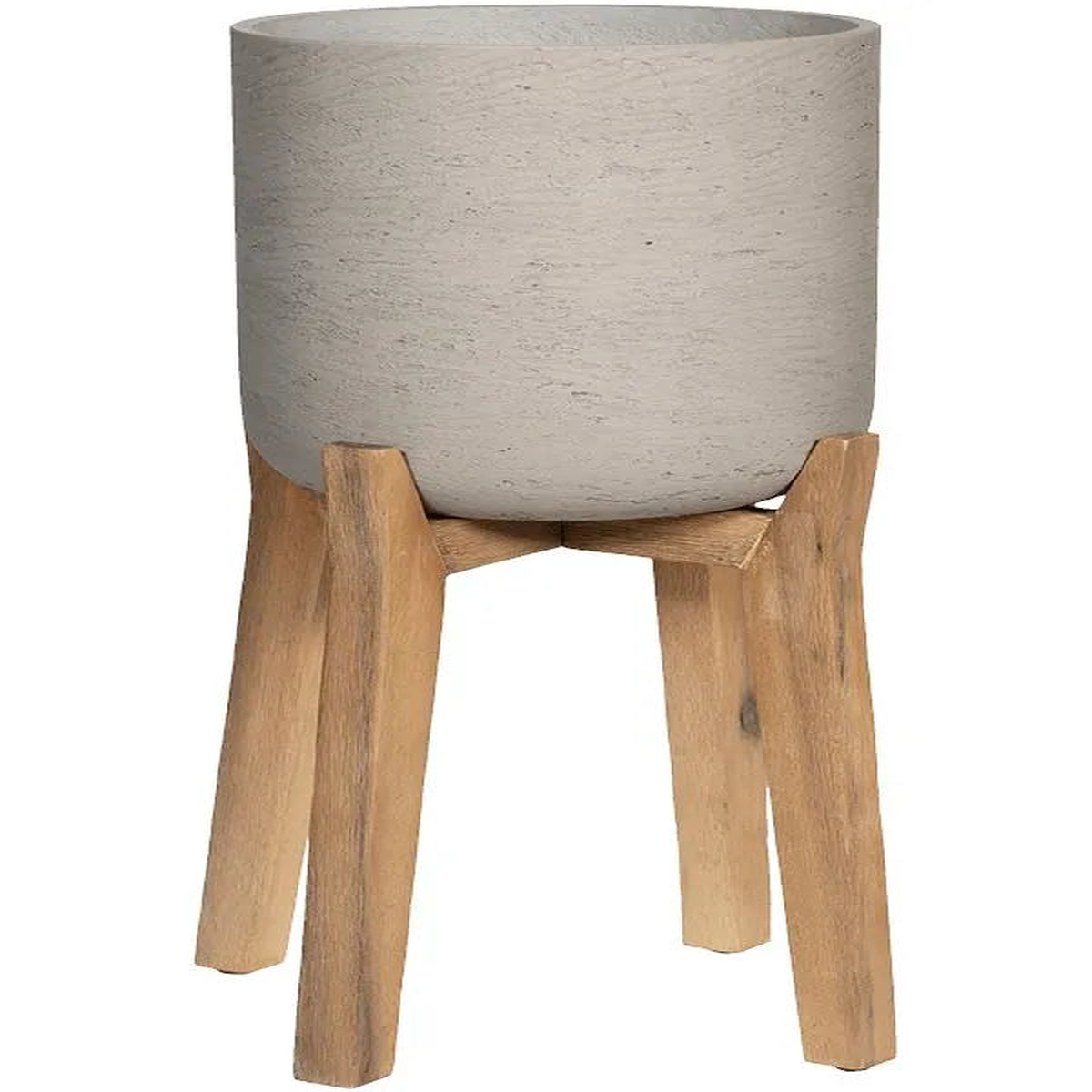 Rough With Feet High Plant Pot 67cm Height 30cm Dia Charlie XL Grey Washed