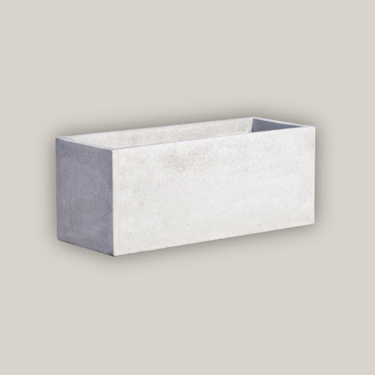 7170RS - River Stone Rectangular Trough Planter - 7" x 7" x 27" | River Stone | Fiber Cement