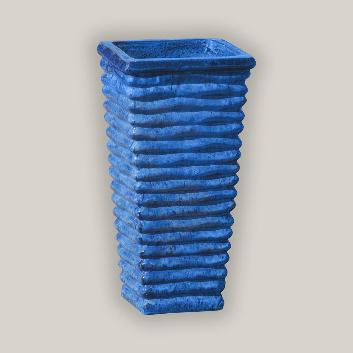 8096N19 - Marble Green Ripple Wedge Planter - 12" x 12" x 24"