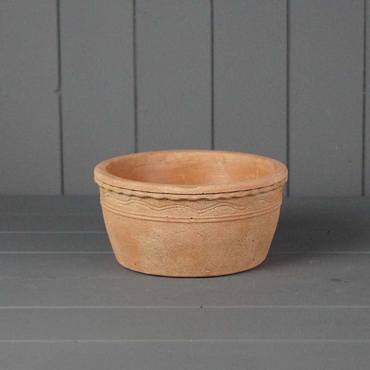 Terracotta Cement Bowl Pot