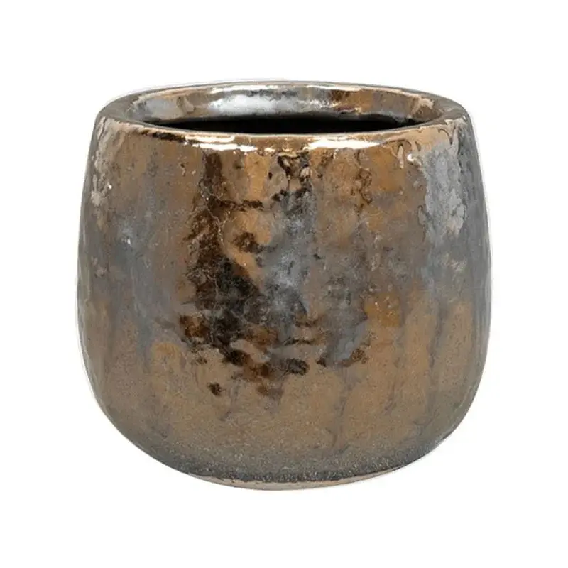 Yvette Plant Pot 7cm Height 6.5cm Dia Pot Gold