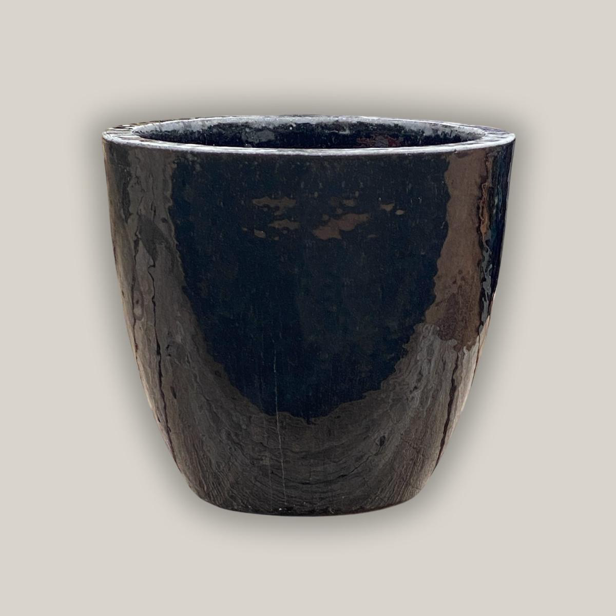 3135BL 8211 Black Bullet Planter 8211 118221 x 118221 x 128221 Black Ceramic