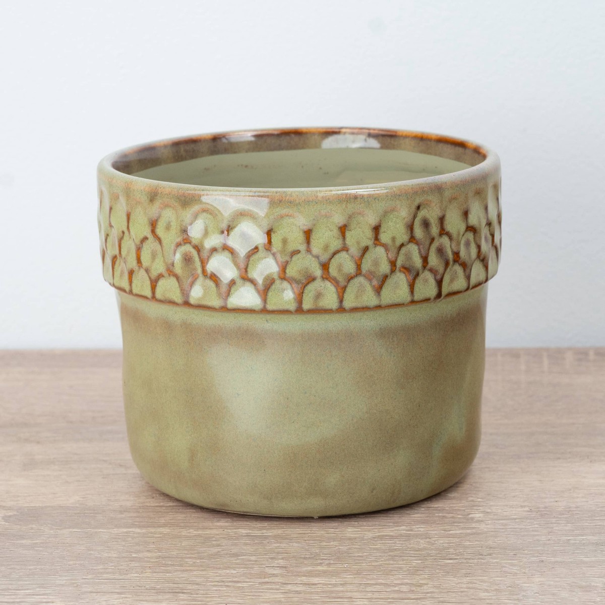 Zellige Pot | Olive