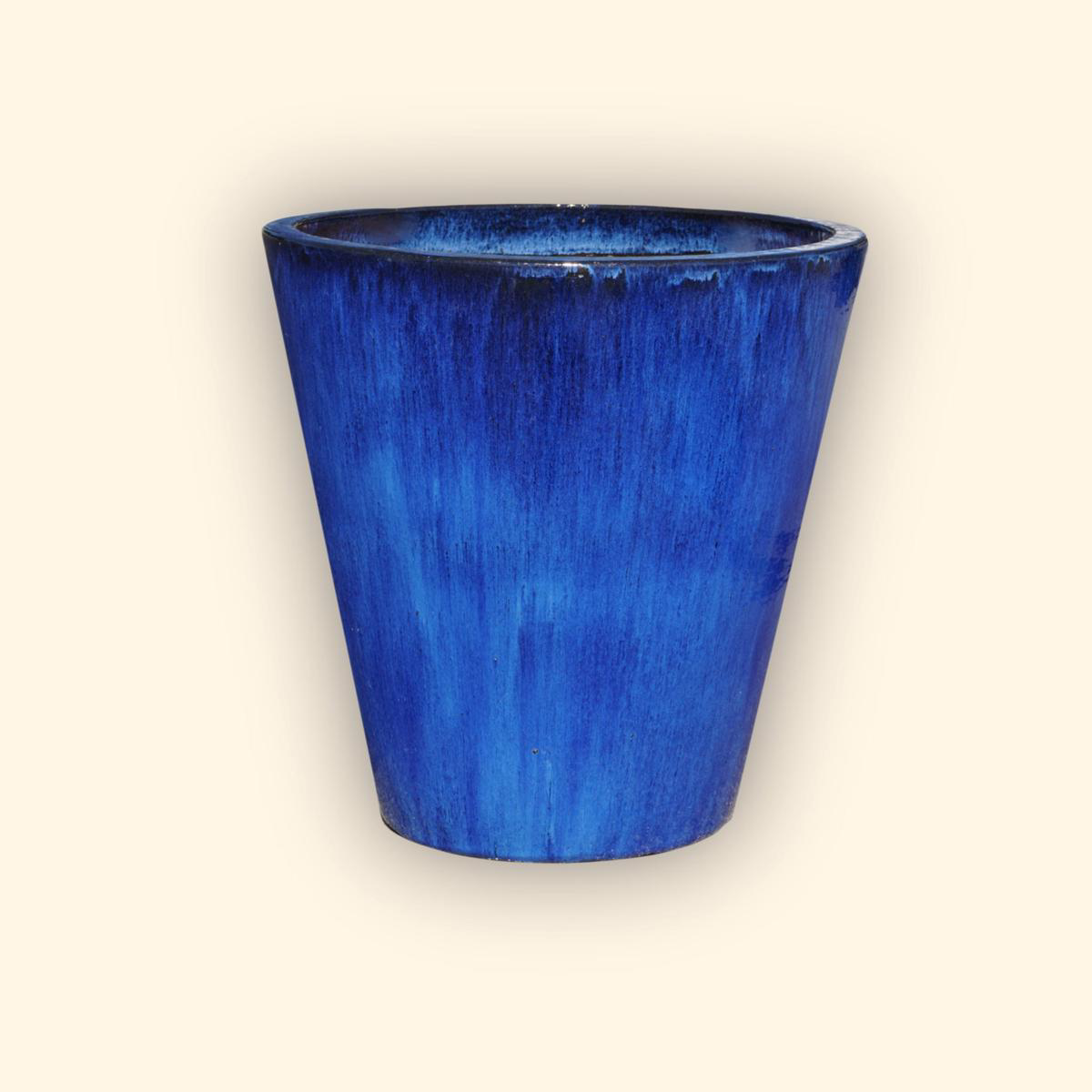 8963N8 8211 Blue Huge Ceramic Cone Planter 8211 308221 x 308221 x 308221 Blue