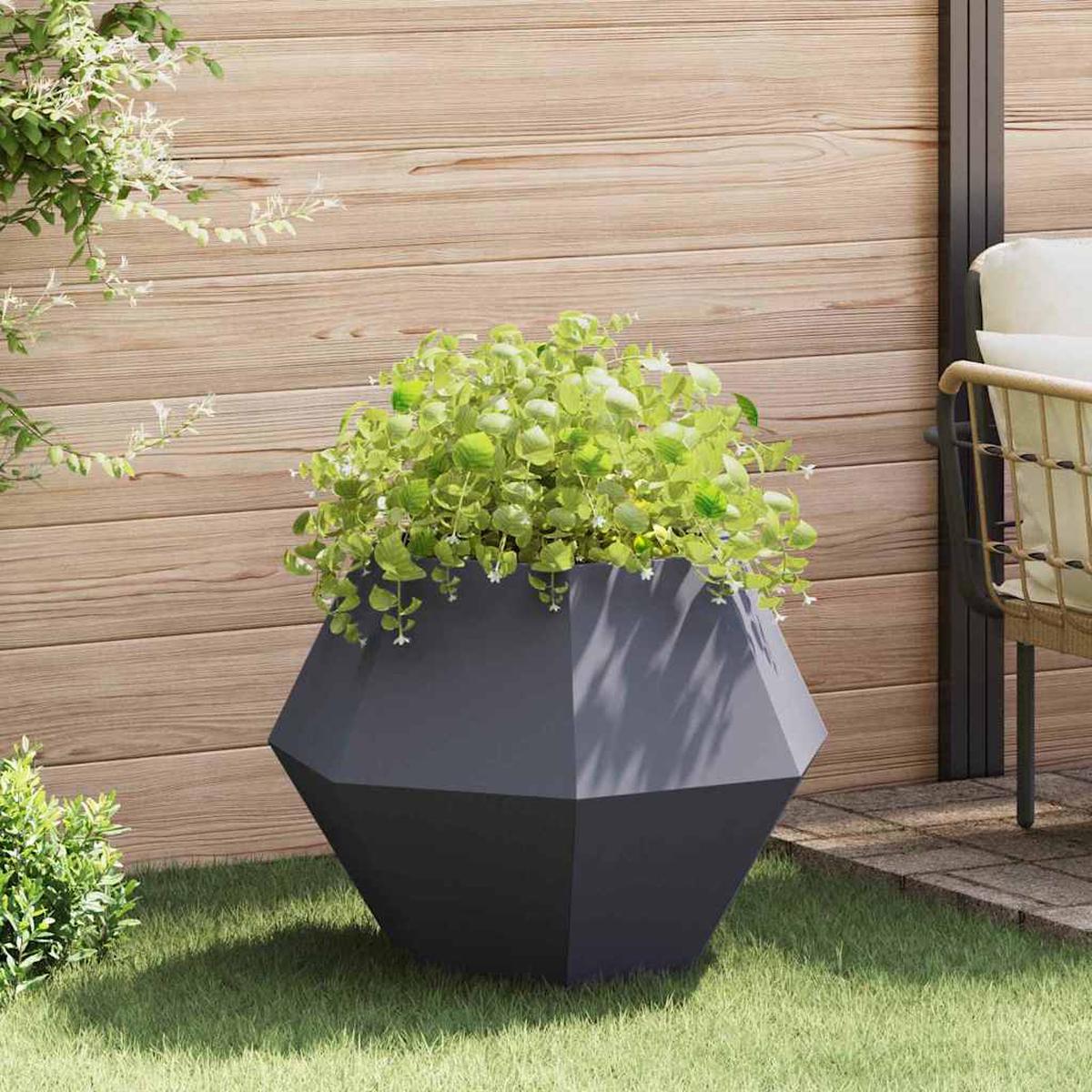 vidaXL Planter Anthracite 75 x 75 x 60 cm Steel