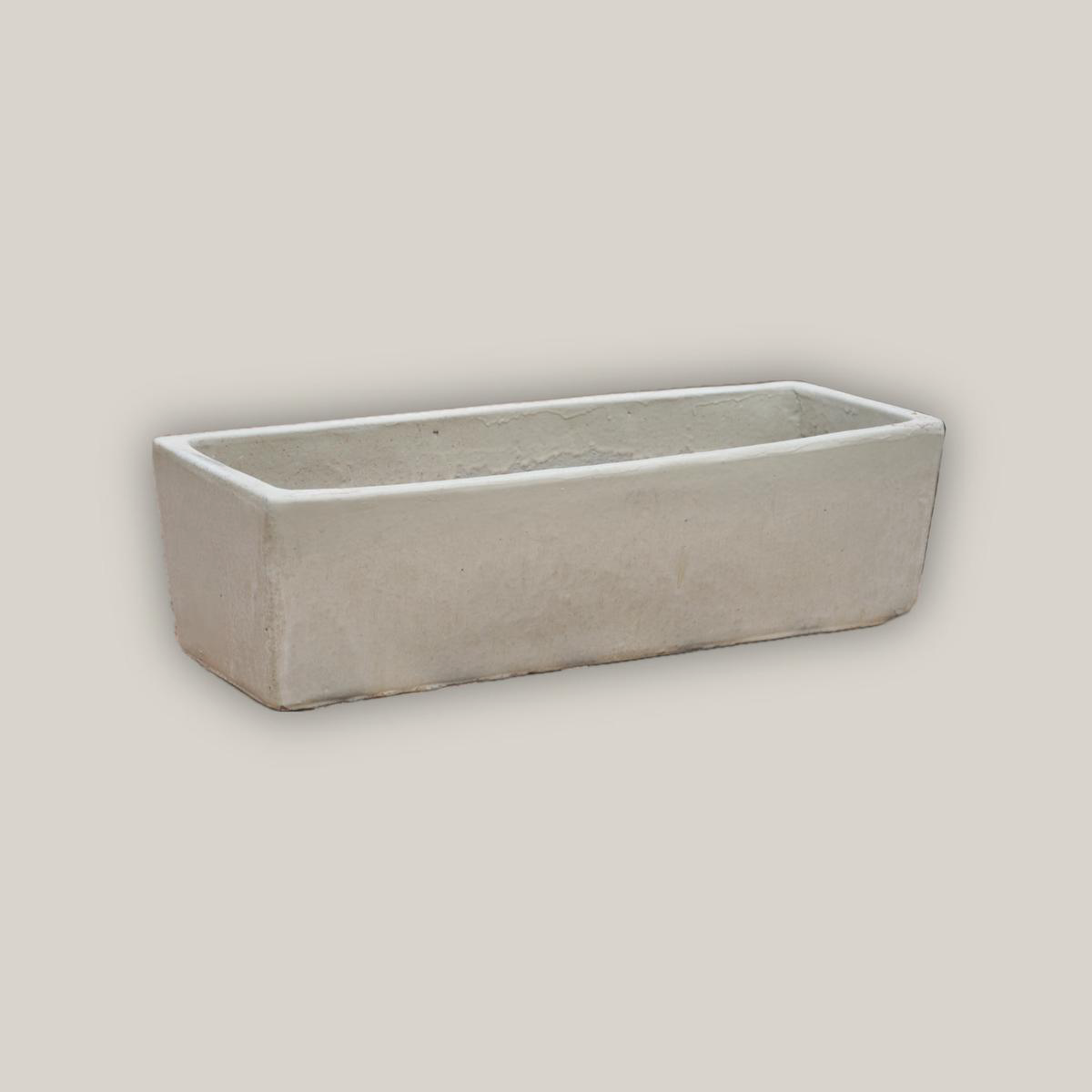 212M3 8211 Cream Rectangular Ceramic Planter 8211 248221 x 88221 x 78221 Cream