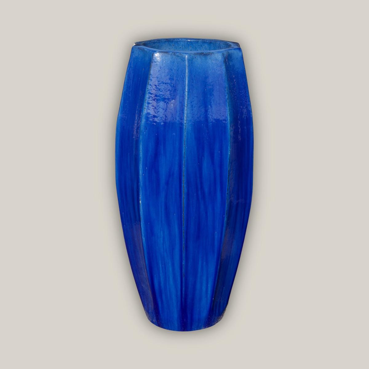 6077H47 - Blue Star Fruit Planter - 23" x 23" x 46" | Blue | Ceramic