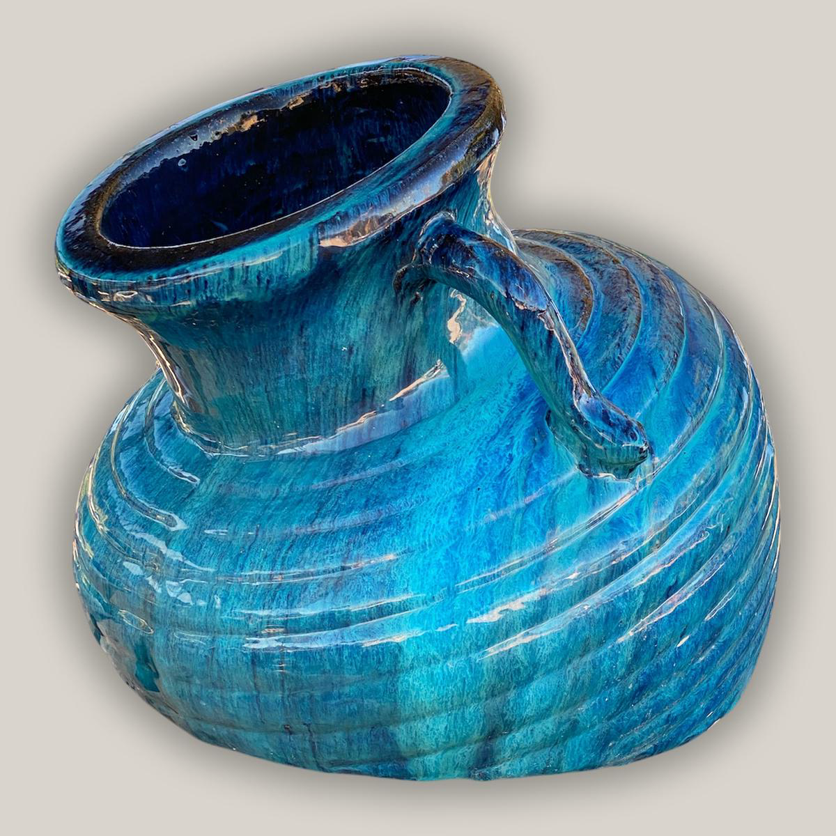 9094C3 8211 Aqua Phoenix Sunken Ceramic Vase 8211 198221 x 198221 x 178221 8211 Aqua