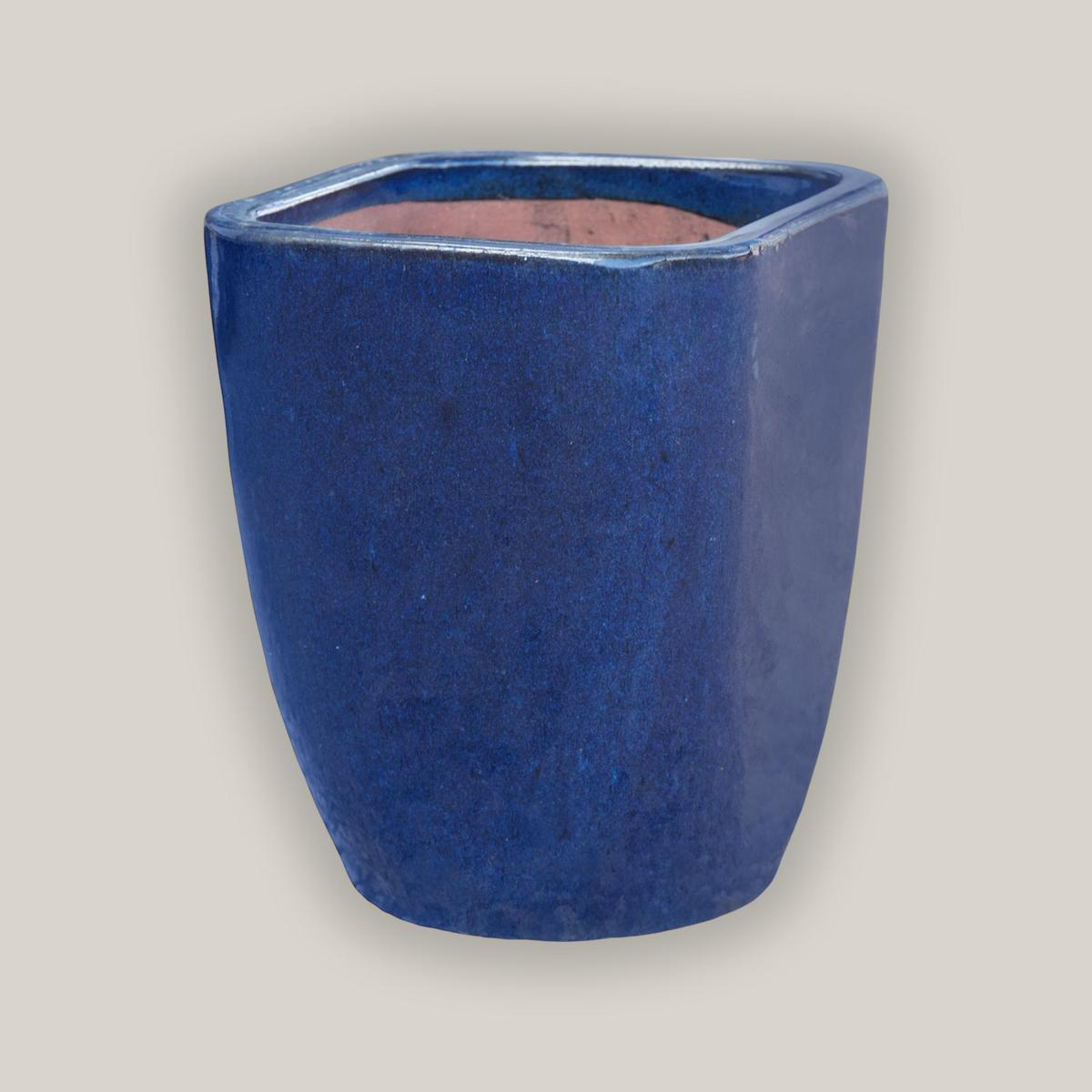 3015L15 8211 Dark Blue Modern Tapered Square Planter 8211 138221 x 138221 x 178221 Dark Blue
