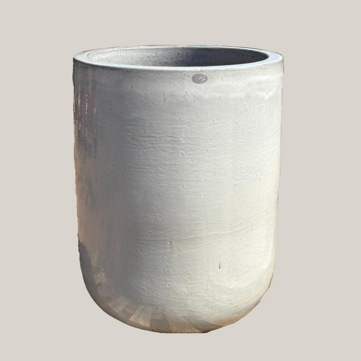 6140H25 8211 White Cylinder Planter 8211 128221 x 128221 x 158221 White