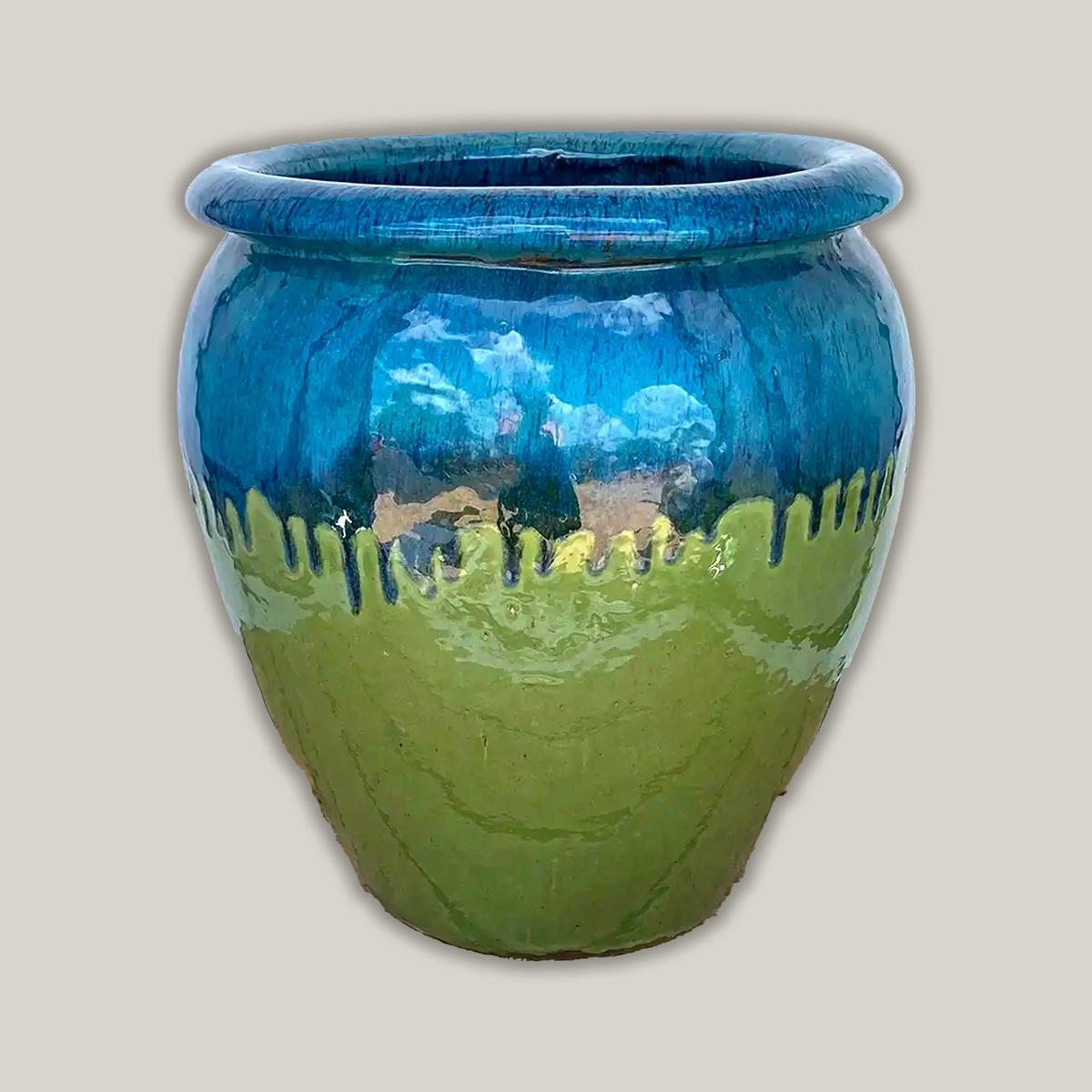 8026S14 8211 Marble GreenApple Green Fish Bowl Planter 8211 138221 x 138221 x 168221 Marble GreenApple Green Ceramic