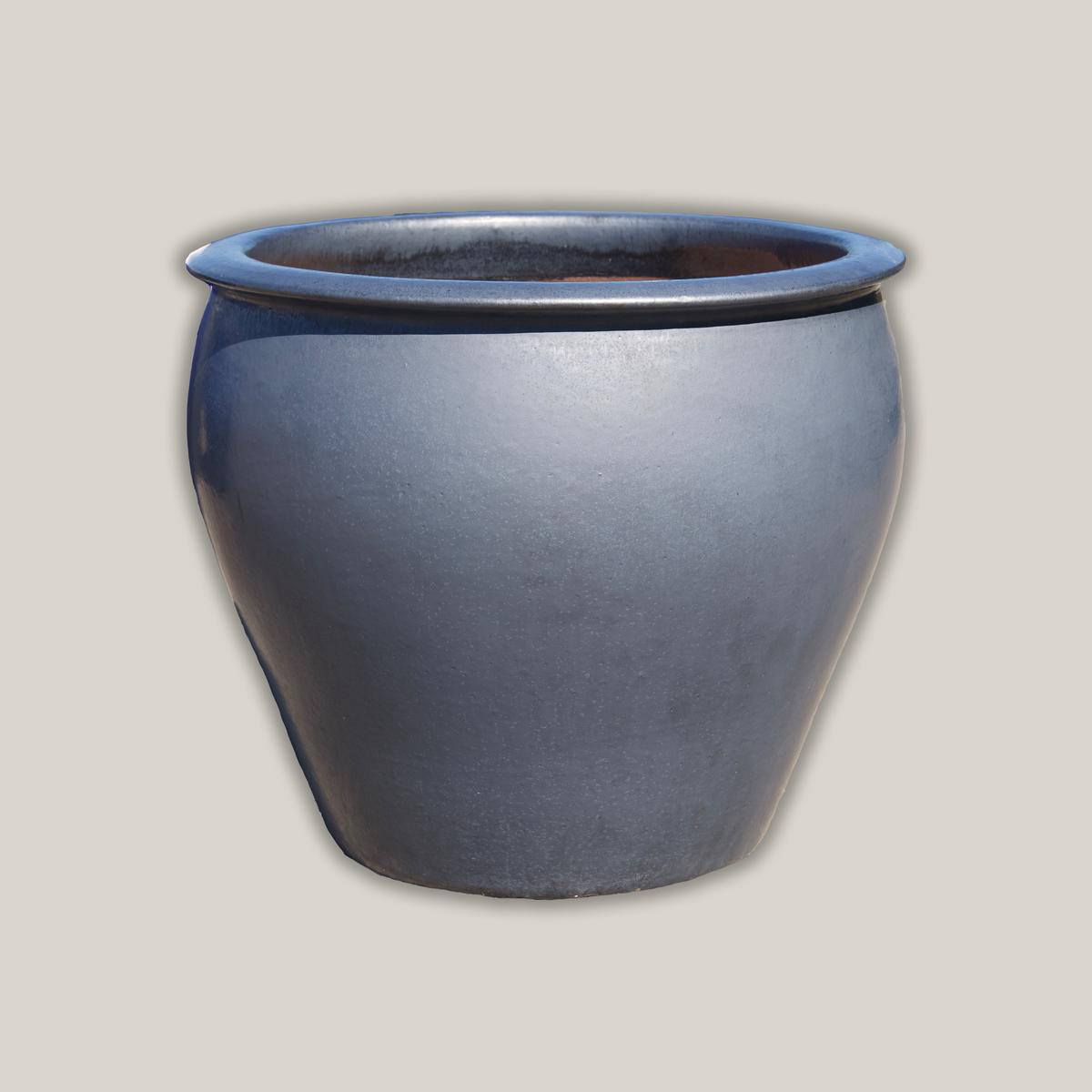 6004H33 8211 Matte Black Round Rim Tapered Planter 8211 138221 x 138221 x 128221 Matte Black Ceramic