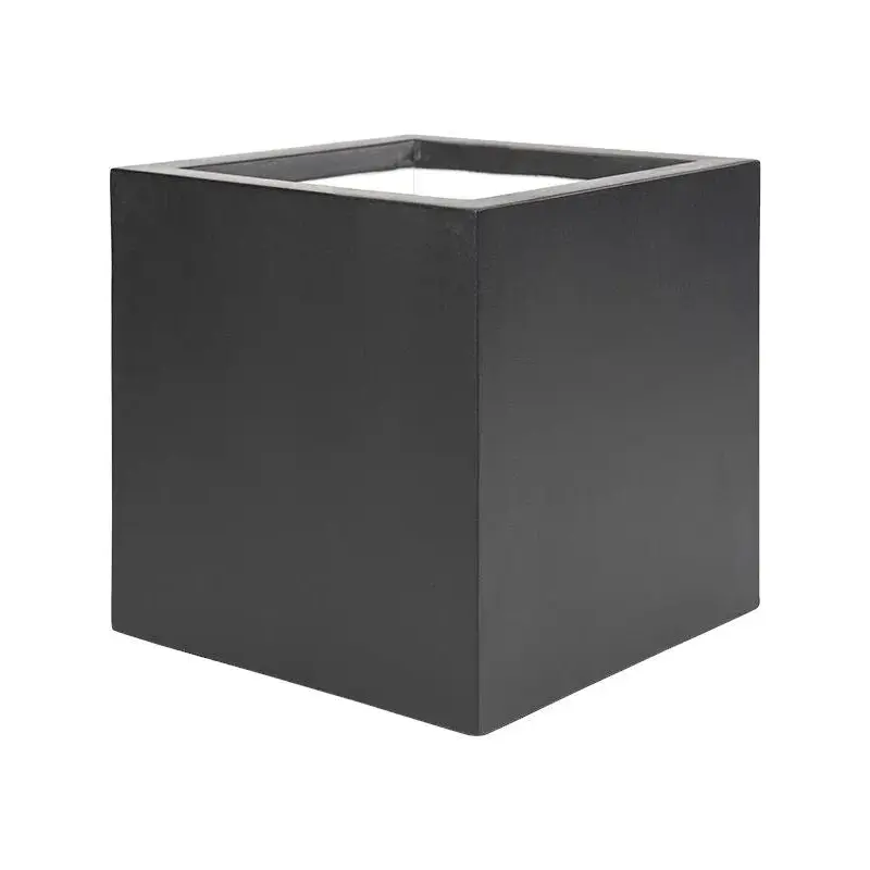 Stretto Plant Pot 60cm Height 52cm Dia Cube Anthracite