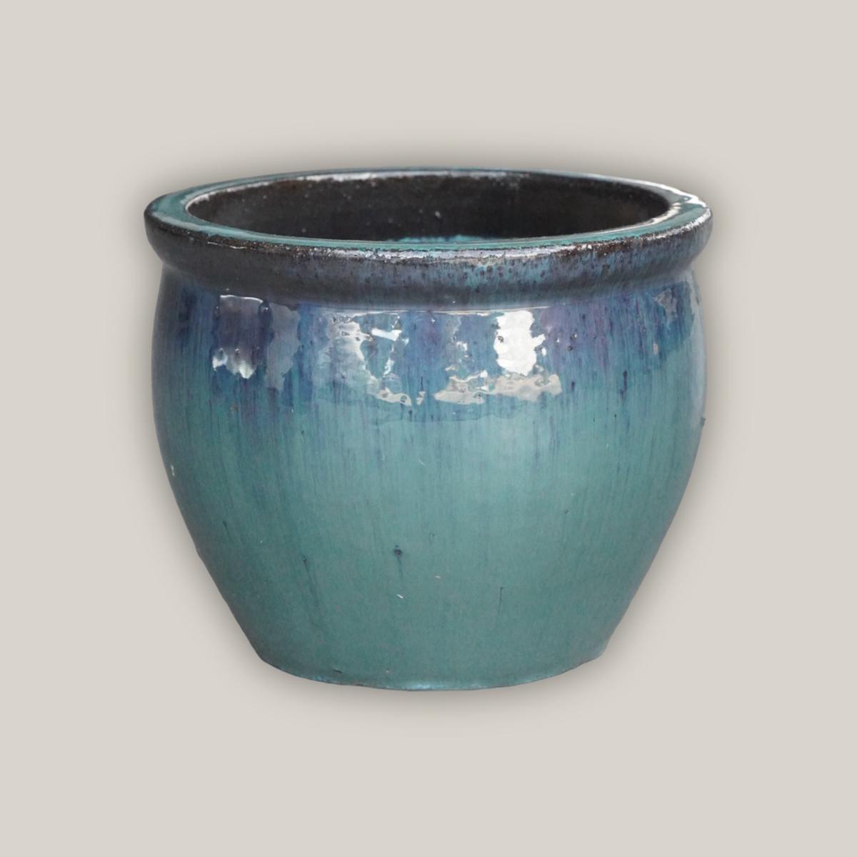 6110H1 8211 Turquoise Round Rim Bullet Planter 8211 1158221 x 1158221 x 108221