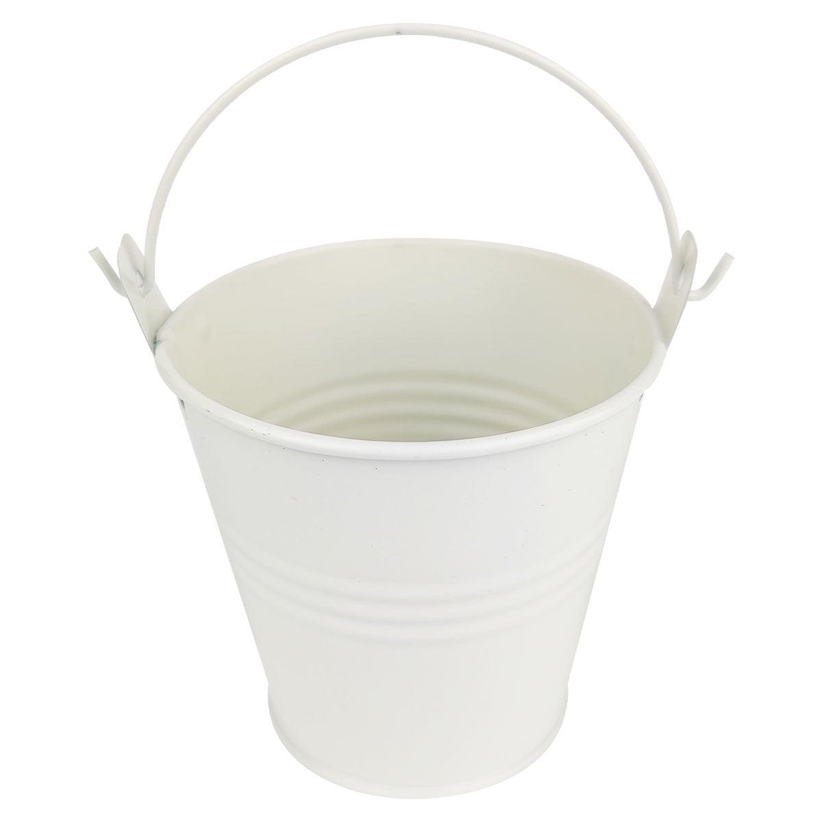 3" White Tin Pail
