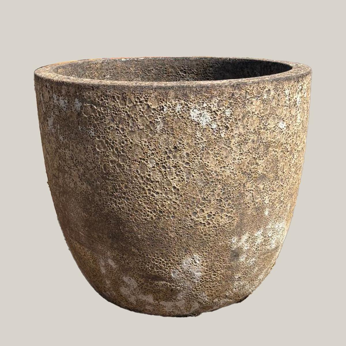 6142H84 - Grey Coral Lion Egg Planter - 11" x 11" x 10" / Grey Coral