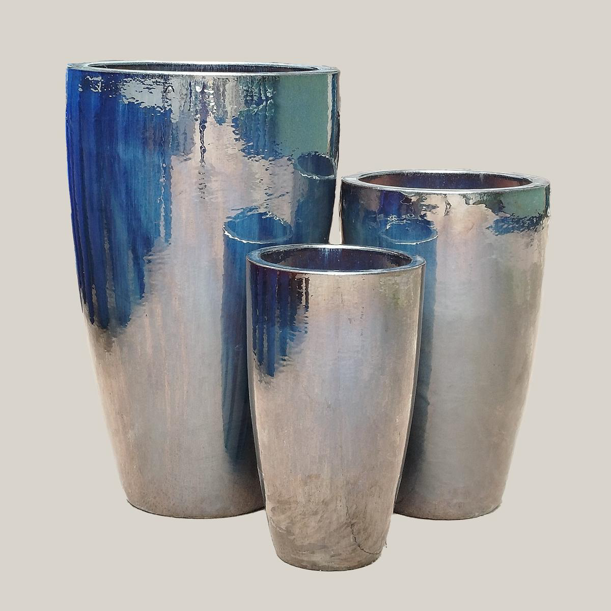 6138H47- Tall Tapered Cylinder Planter 8211 Blue
