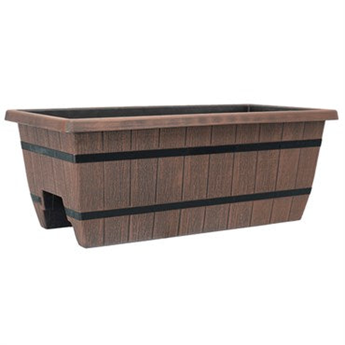 248243 Cask Railing Window Box 8211 Chestnut