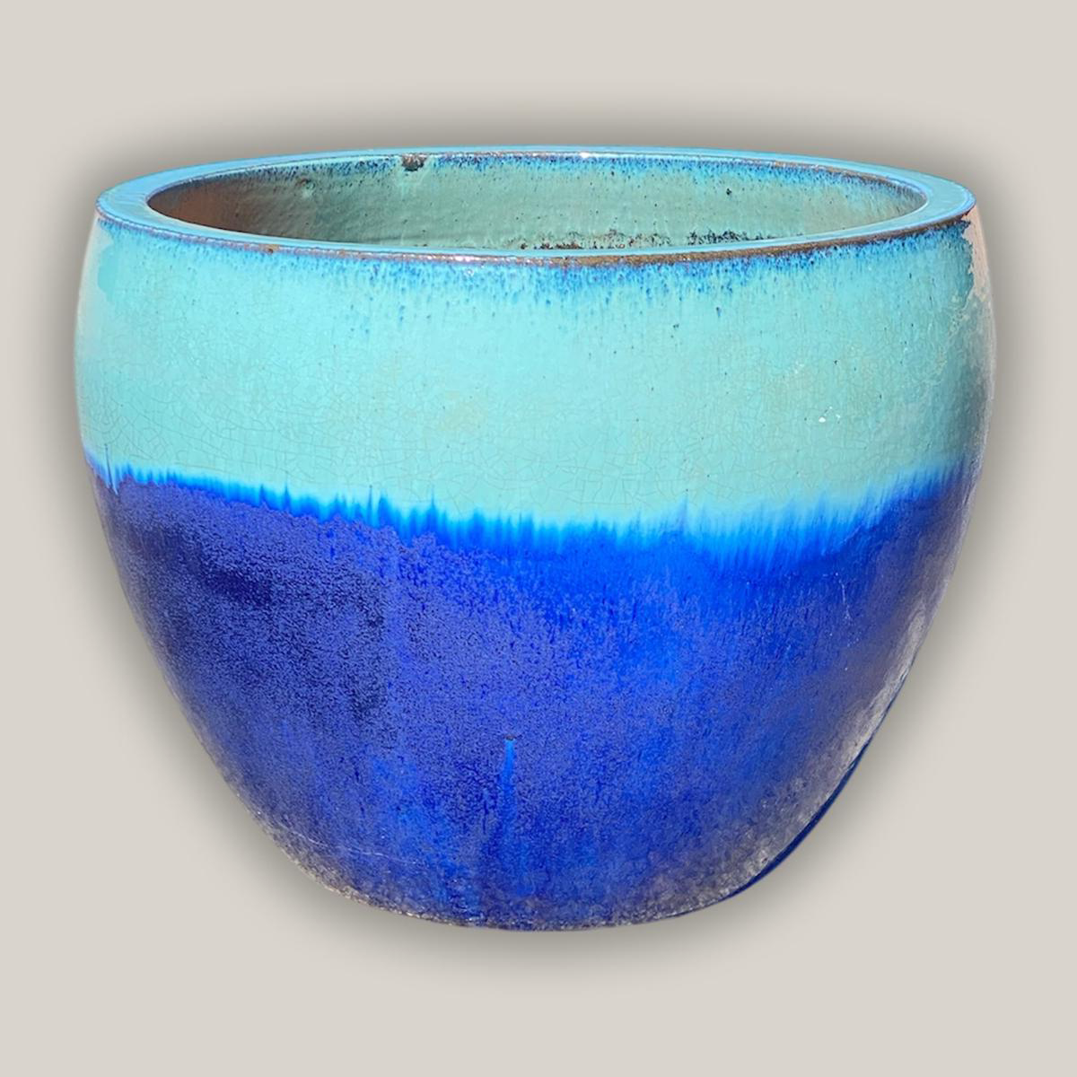 6023H52FS 8211 TurquoiseBlue Standard Planter 8211 FREE SHIPPING 8211 178221 x 178221 x 138221 TurquoiseBlue Ceramic