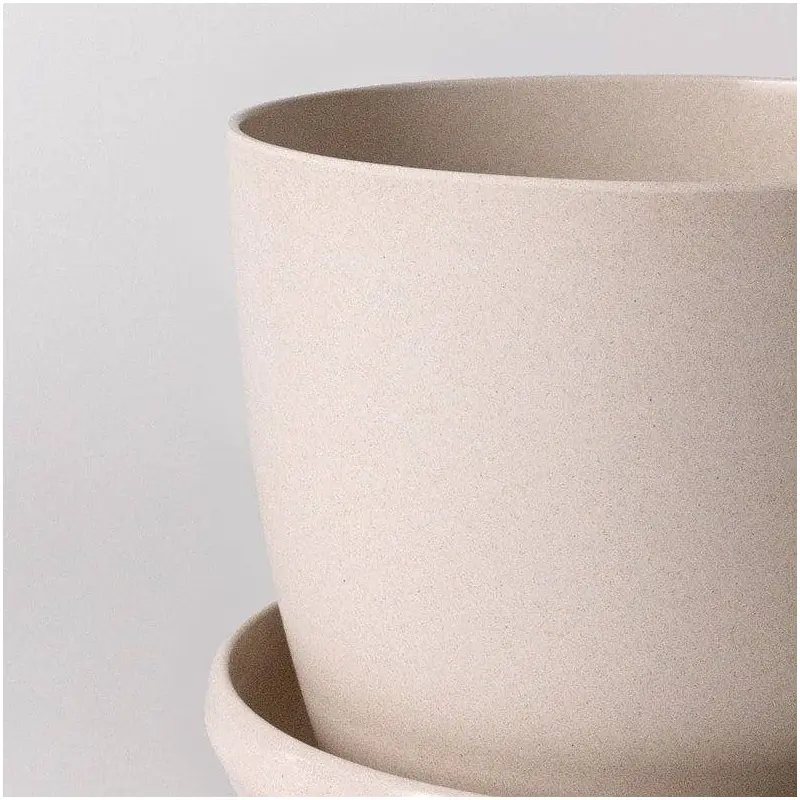 7 Upcycled Plant Pot & Saucer  Natural Texture, Eco-Friendly Design