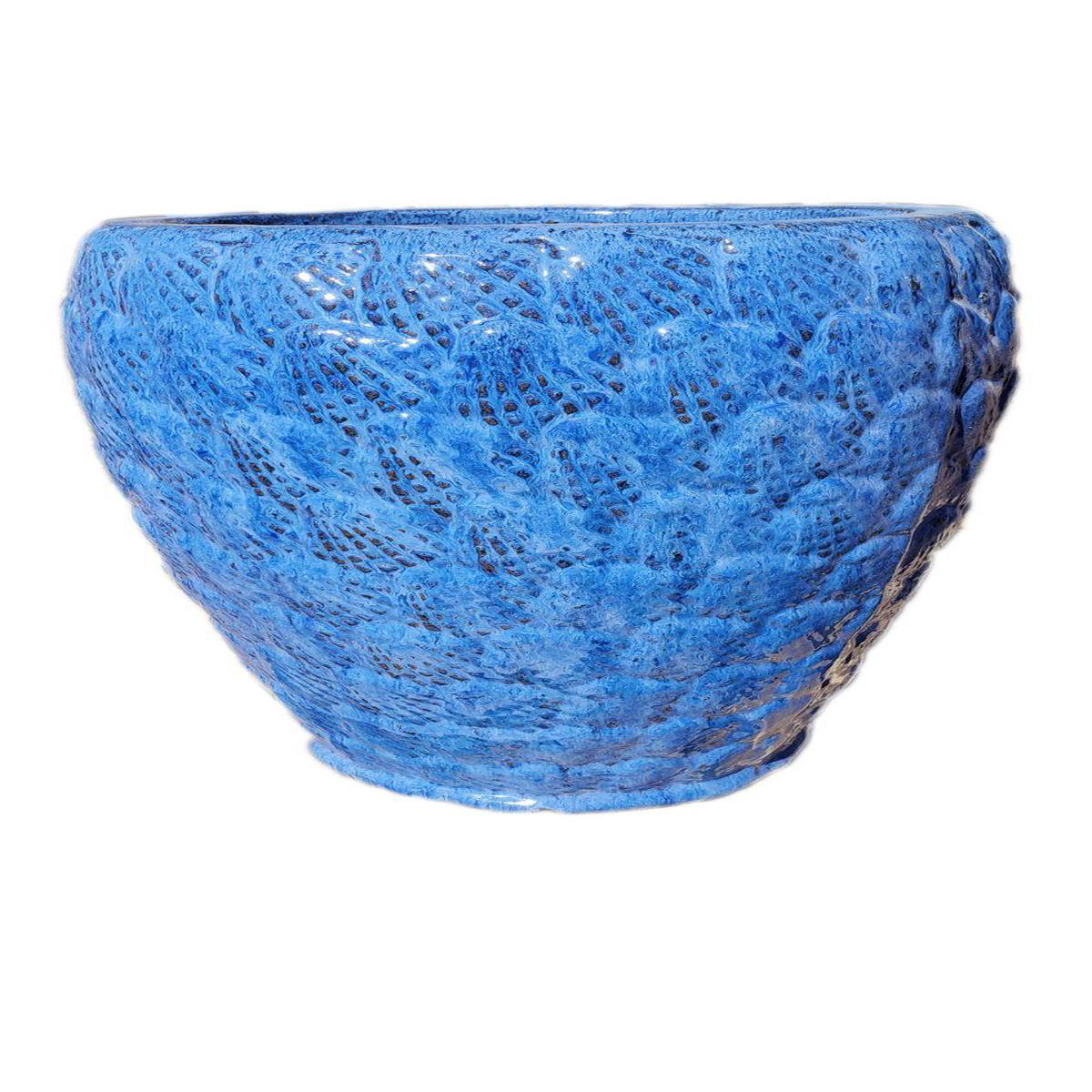 9158C1A 8211 Ceramic Shell Pot 8211 228221 x 228221 x 238221 Cobalt Blue