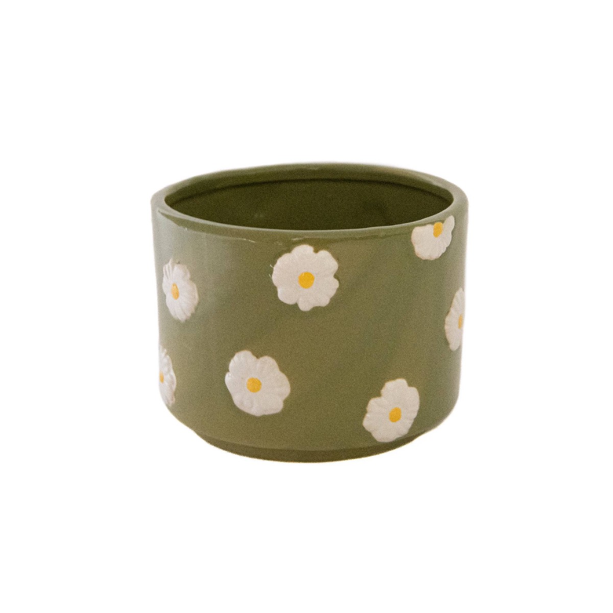 5" Ceramic Planter - Daisies