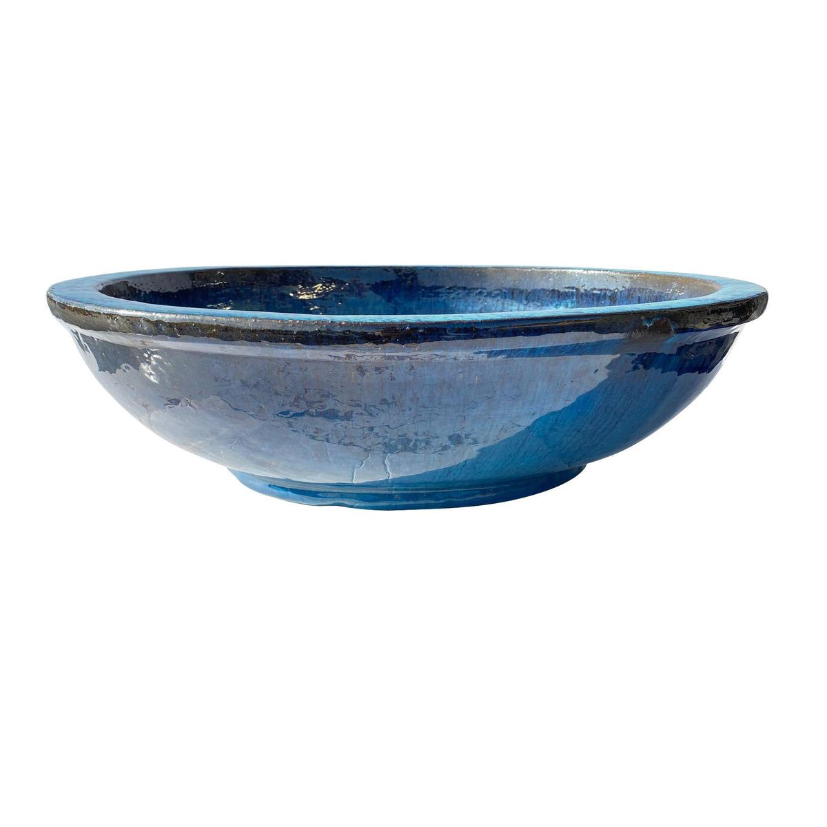 8841N8 8211 Blue Large Ceramic Wide Bowl 8211 168221 x 168221 x 78221 Blue