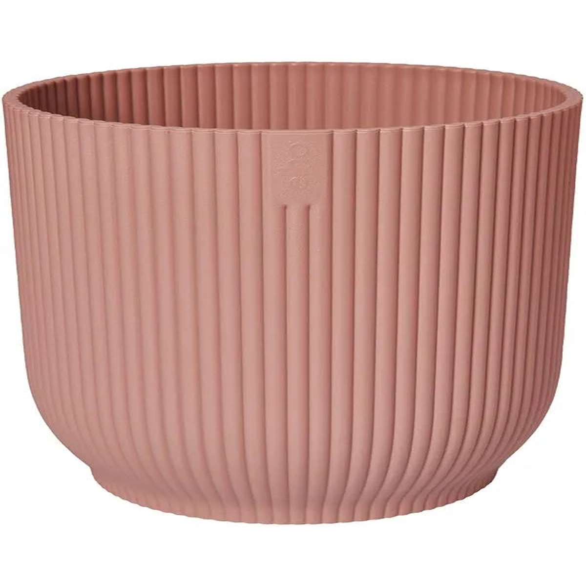 Vibes Fold Plant Pot 32cm Height 34cm Dia Round Wheels Delicate Pink