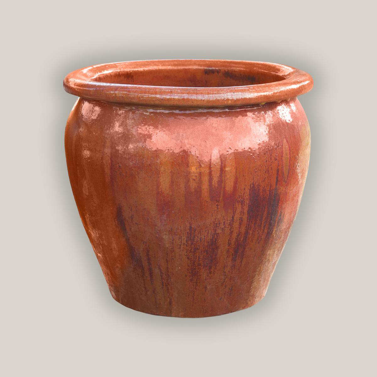 3823CO 8211 Copper Fish Bowl Planter 8211 148221 x 148221 x 138221 Copper Ceramic