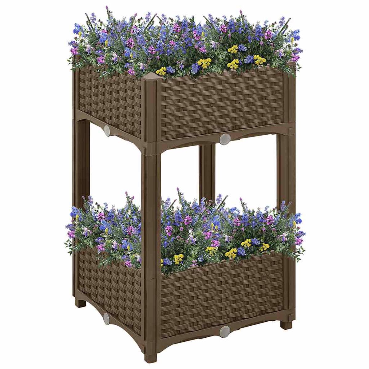 vidaXL Raised Bed 40x40x71 cm Polypropylene