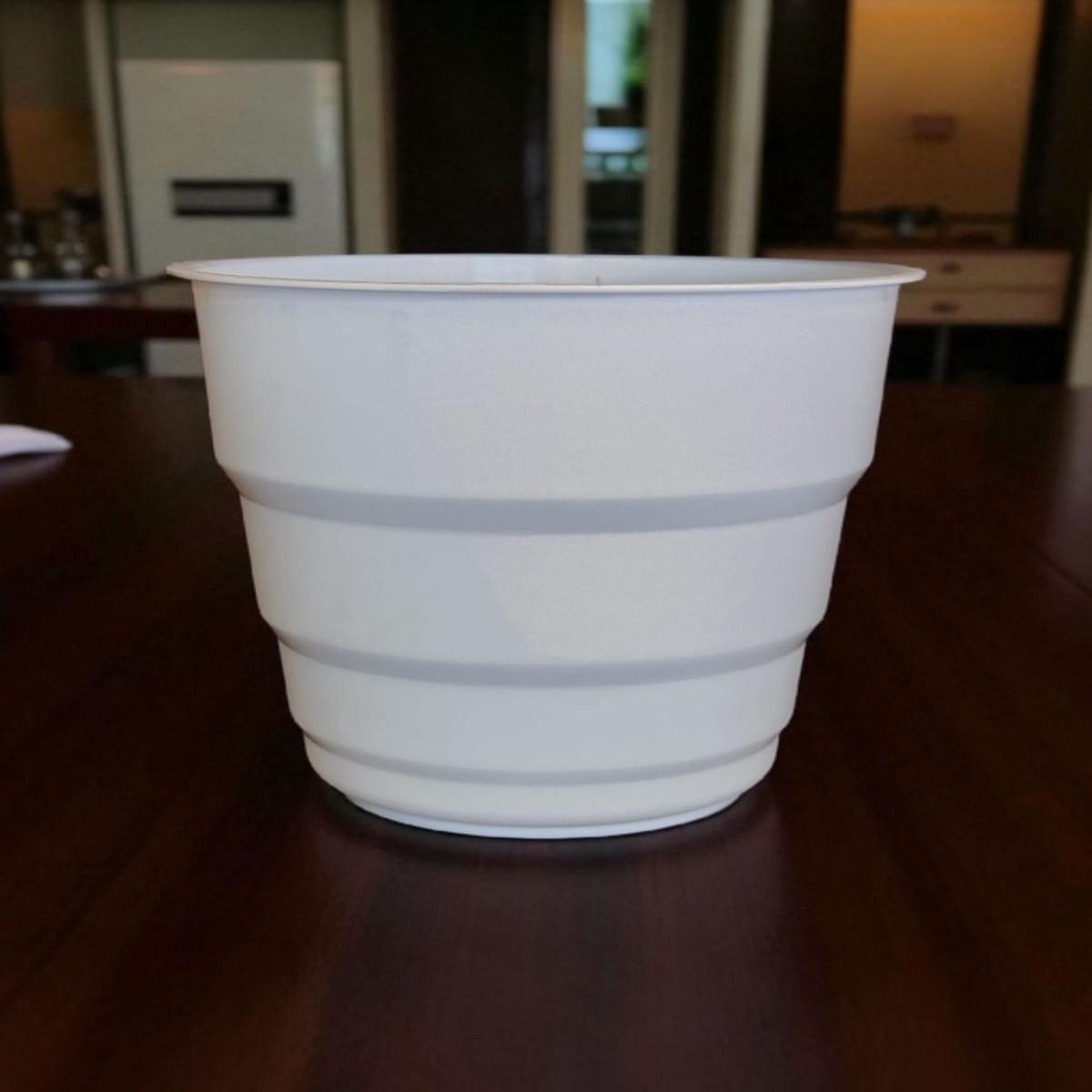 WHITE GARDEN POT STEP