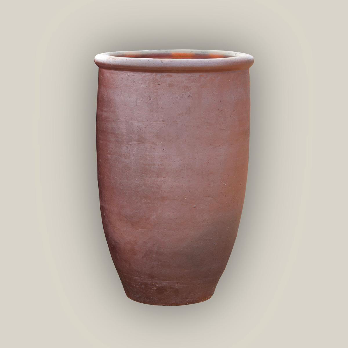 601R14 8211 Iron Clay Rustic Giant Tapered Tall Cylinder Planter 8211 248221 x 248221 x 378221 Iron Clay