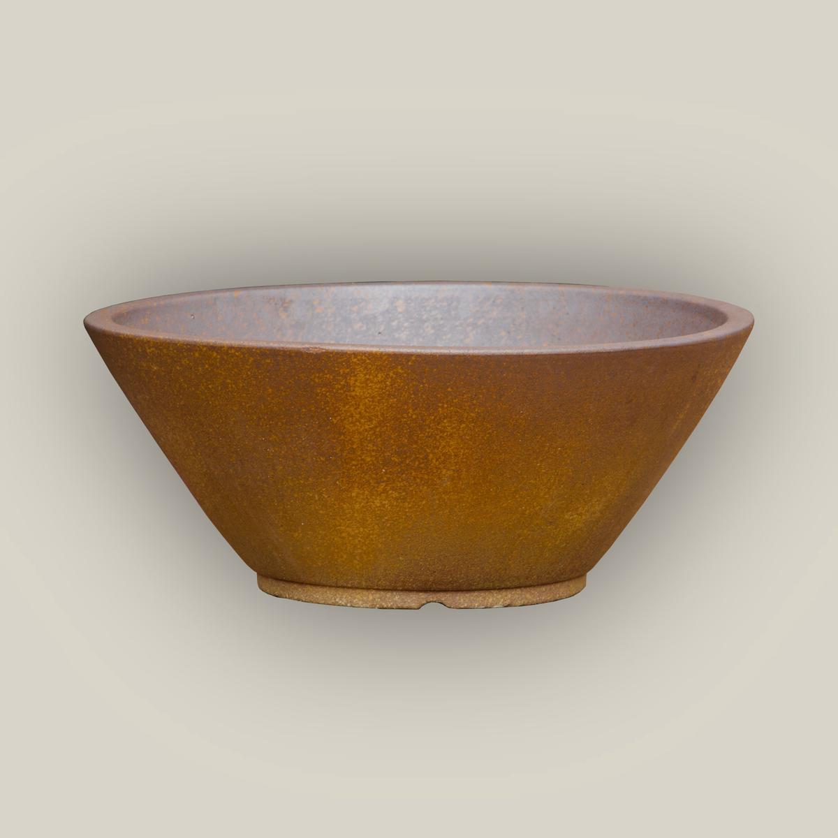 372L99 - Iron Finish Low Wide Planter - 20" x 20" x 8" | Iron Finish